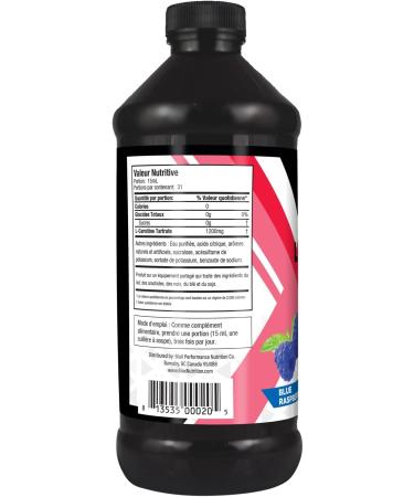 BioX L-Carnitine Liquid 1200mg | 100% Pure L-Carnitine Tartrate | Stimulant Free Weight Loss Support Exercise Performance Muscle Recovery | Sugar Free Calorie Free | 473 mL Blue Raspberry (Pack of 1) 473 ml (Pack of 1) - Buy Online on SooperMarket.com