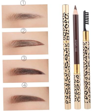 FOYTOKI 4 Pcs Long Lasting Eyebrow Pencils Eyebrow Pencil Dark Brown Black Eyebrow Pencil and Brush - Buy Online on SooperMarket.com