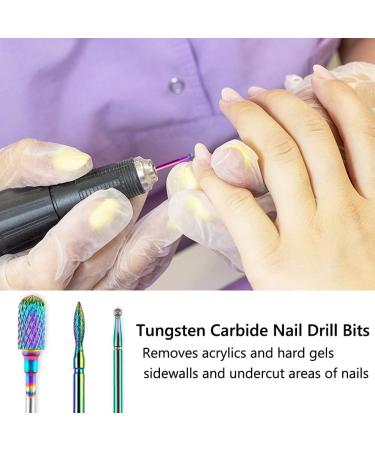 YHTSPORT 11 Pcs Tungsten Carbide/Ceramic Nail Drill Bits - 3/32 Cuticle Drill Bit for Acrylic Gel Removal - Electric Nail Files Accessories - Buy Online on SooperMarket.com