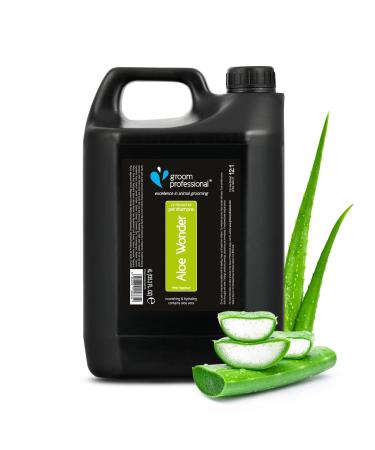 GROOM PROFESSIONAL Aloe Wonder Dog Shampoo - Dog Shampoo for Sensitive Skin - Dog Shampoo for Itchy Skin - Sensitive & Itchy Shampoo for Dogs - Soothing and Nourishing Formula 4 Litre 4 Litre Single