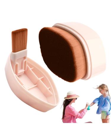 Kids Sunscreen Applicator - Compact Sun Cream Brush Suntan Lotion Applicator - Sunblock Brush Set Sun Lotion Applicator with Cover for Kids Boys Girls