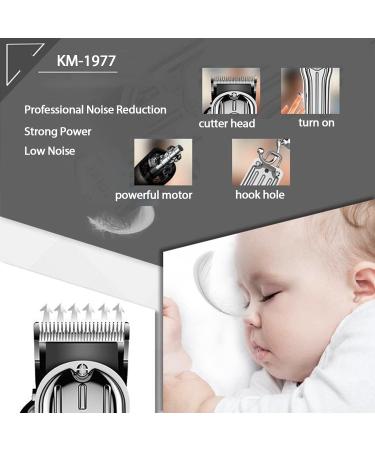 KEMEI Hair Clippers for Men Professional Barber Clippers Cordless Close Cutting Hair Trimmer Set Zero Gapped T-Blade Haircut Kit Beard Trimmer with USB Rechargeable for Family (KM-1977) - Buy Online on SooperMarket.com