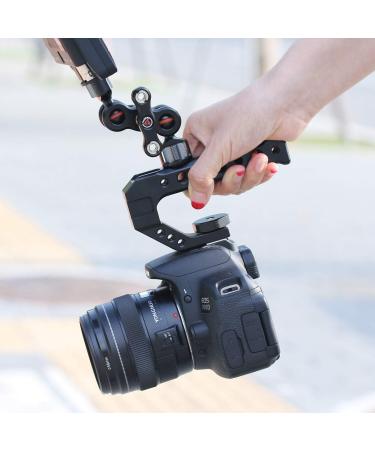 UURig R005 Camera Top Handle Grip with 3 Cold Shoe Adapters for Sony A7III - Stabilizing Rig for Mounting Microphone, LED Light, and Monitor - Metal Construction for Easy Low Angle Shots - Buy Online on SooperMarket.com