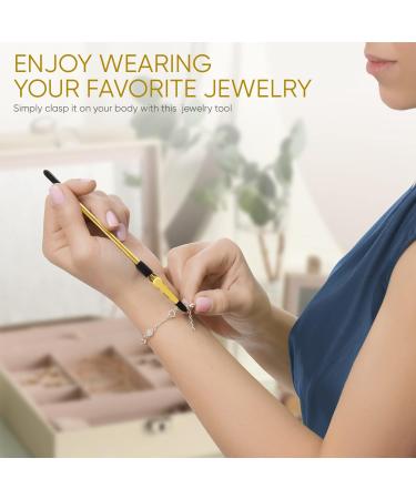 Bracelet Helper Tool - Metal Gold Clasp Helper for Jewelry - Portable and Easy-to-Use - Buy Online on SooperMarket.com