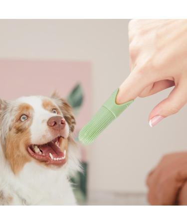 JISADER Pet Oral Care Finger Brush for Dogs and Cats - Gentle Tool Green - Buy Online on SooperMarket.com