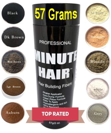 Biggie Sized 57g Dark Brown Hair Building Fibers Bottle - Refillable, High Grade Minute Fibers - Choose Your Color - Buy Online on SooperMarket.com