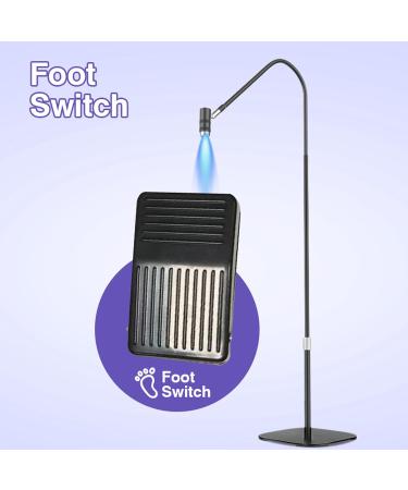 6W LED Nail Lamp Gooseneck Ultraviolet Nails Lamp Manicure Dryer Curing Light with Flexible Hose Foot Switch Detachable Head for Eyelash Glue Nail Polish - Buy Online on SooperMarket.com