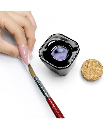 Porcelain Nail Art Acrylic Dappen Dish Liquid Powder Container Black - Buy Online on SooperMarket.com