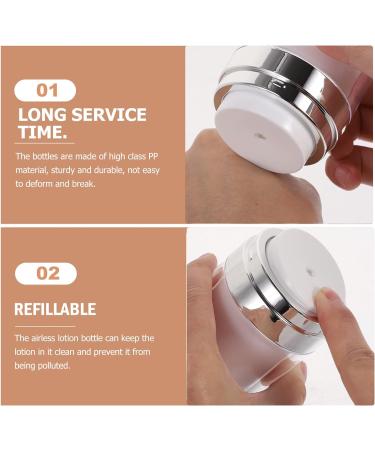 LALAFINA 2PCS 30ML Airless Pump Jars Airless Cosmetic Containers Refillable Lotion Jar Travel Lotion Dispenser for Creams Gels Lotions - Buy Online on SooperMarket.com