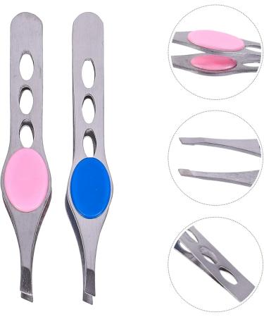 Frcolor 4-Piece Stainless Steel Eyebrow Tweezers Set | Eyebrow Clips Cutter & Picker | Sloping Head & Pointed Design | Ideal for Precision Grooming | International Shipping Available - Buy Online on SooperMarket.com