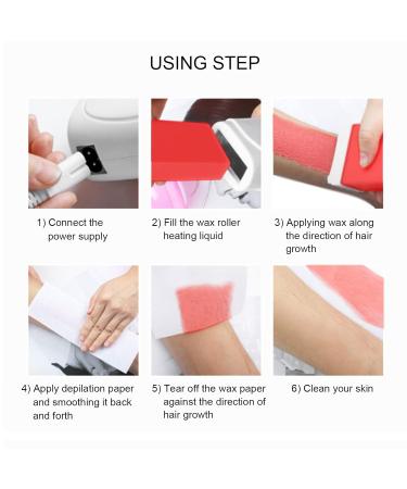 100g Depilatory Wax Roller for Sensitive Skin - Hair Removal Soft Wax for Whole Body (Pink) - Buy Online on SooperMarket.com