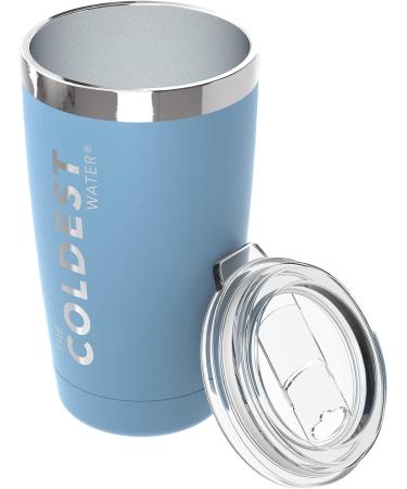 Coldest 20 oz Stainless Steel Vacuum Insulated Tumbler with Sliding Lid - Fusion Blue - Buy Online on SooperMarket.com