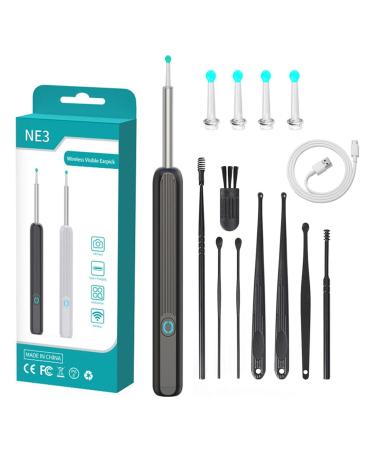 WAITLOVER NE3 Wireless Smart Visual Ear Cleaner Otoscope Ear Wax Ear with Ear Cleaning Tool Kit Sticks Endoscope Kit Camera Removal