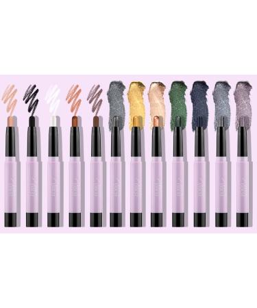 CCbeauty Eyeshadow Stick Set - Long Lasting Waterproof Eye Pencil for Professional Makeup - Matte Smoky Black 02# - Perfect Gift for Women - Buy Online on SooperMarket.com
