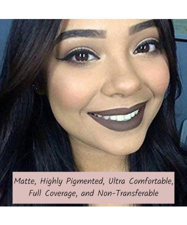 Mynena Brown Liquid Lipstick - Long-Lasting, Kissproof, Waterproof Matte Lip Stain | Cyndia - Buy Online on SooperMarket.com