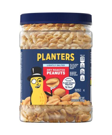Planters Lightly Salted Dry Roasted Peanuts (6 ct Pack, 2.2 lb Containers) Lightly Salted 2.15 Pound (Pack of 6)