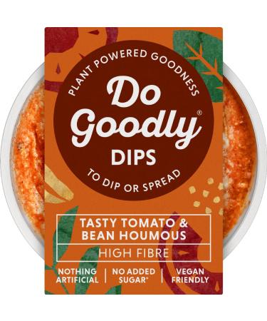 DO GOODLY DIPS TASTY TOMATO & BEAN HOUMOUS 150G - 6 Pack