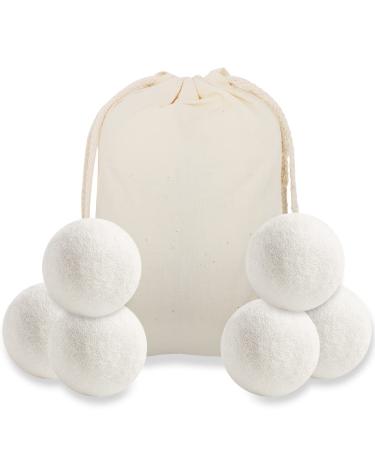 Dryer balls made of natural wool fainfun 6 pieces 6 * 6cm wool dryer balls wool dryer balls for saving dry season dryer balls for down for down dryer