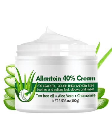 Urea Cream 40 Percent for Feet 40% Urea Cream for Cracked Heels and Dry Skin Aloe Vera Foot Cream with Tea Tree Oil Deep Moisturizing Callus Remover Nourishes Soften for Feet/Knees/Hands/Elbows