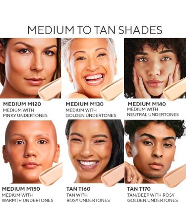 Mirabella Invincible HD Liquid Foundation - Anti-Aging Full Coverage Makeup for All Skin Types (Medium M150) - Moisturizing & Lightweight Foundation for Lasting Beauty - Buy Online on SooperMarket.com
