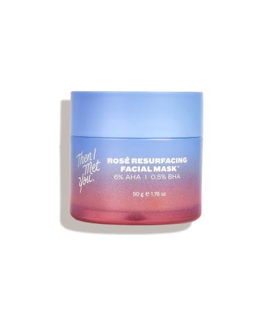Then I Met You Ros Resurfacing Facial Mask Nourishing & Brightening Face Treatment with AHA BHA & Resveratrol Vegan & Clean Skincare 1.76 oz
