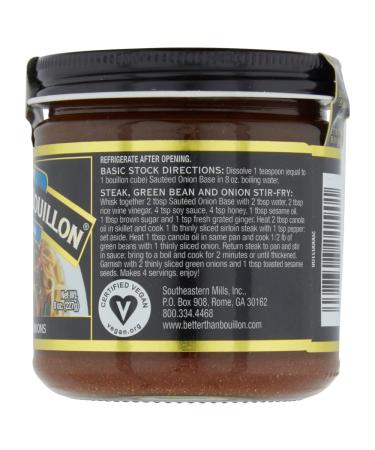 Better Than Bouillon Sauteed Onion Base | Blendable Flavor Booster | 38 Servings | 8oz Jar (Pack of 2) - Buy Online on SooperMarket.com