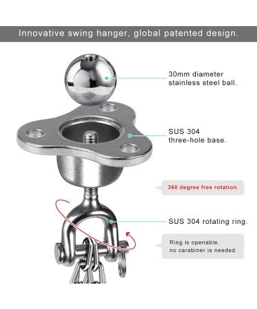 SELEWARE Heavy Bag Mount Hanger - Boxing Punching Bag Ceiling Mount with Silent Ball Swivel for Muay Thai Training - Buy Online on SooperMarket.com