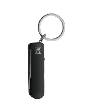 ZWILLING Manicure Multi-Tool with Keyring in Travel Size Stainless Steel Black 60 mm Black