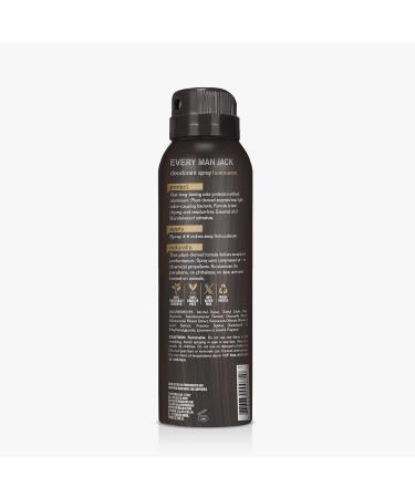 Every Man Jack Sandalwood Deodorant Dry Spray - Aluminum-Free & Long Lasting - 3.5 oz (Pack of 3) - Buy Online on SooperMarket.com