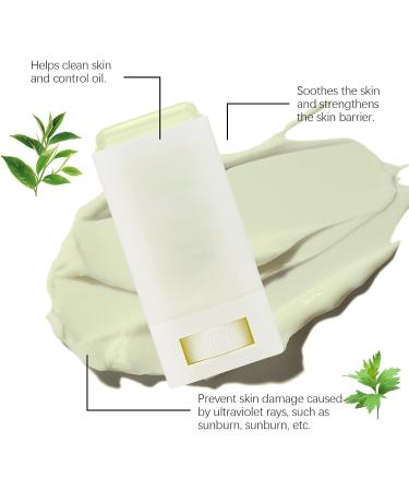 Wormwood Face Sunscreen Stick Waterproof Sunblock Stick SPF 50+ Suncream Factor 50 for Face PA+++ Refreshing Sun Cream Spf 50 Strong UVA + UVB Protetion Moisturizing & Non Greasy - Buy Online on SooperMarket.com