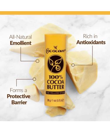 Cococare 100% Cocoa Butter Stick | All-Natural Skin Hydration & Protection | 2 Pack (1 oz each) - Buy Online on SooperMarket.com