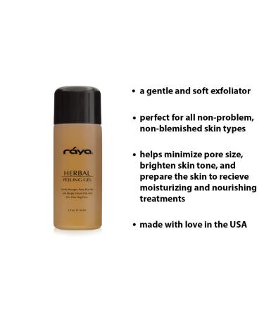 RAYA Herbal Facial Peeling Gel - Gentle Exfoliator for Oily Skin | Minimize Pores & Brighten Complexion | International Shipping Available - Buy Online on SooperMarket.com