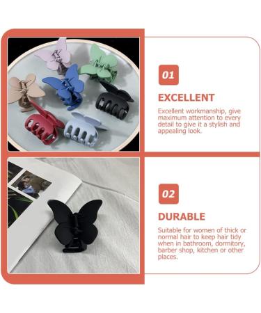 KALLORY 4Pcs Hair Claw Clip Butterflies Back Hair Clamp Holder Clips for Women and Girls 1 count (Pack of 1) Assorted Color - Buy Online on SooperMarket.com
