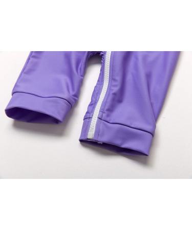 BONVERANO Baby Boys Swimsuit | UPF 50+ Sun Protection | Full-Zip Hoodie | Purple | 6-9 Months - Buy Online on SooperMarket.com