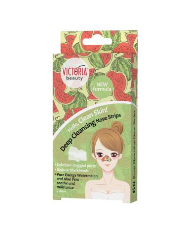 Deep Cleansing Nose Pore Strips with Watermelon Aloe Vera Gel and Witch Hazel Extract Perfect Blackhead Cleaner and Remover 6 Nose Strips in a Box