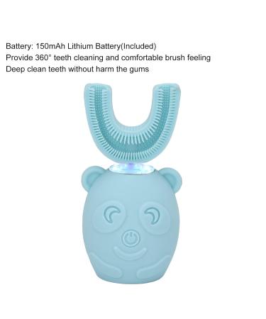 U-Shaped Waterproof Cartoon Electric Toothbrush for Kids - 360 Cleaning Tool for Effective Dental Care - Buy Online on SooperMarket.com