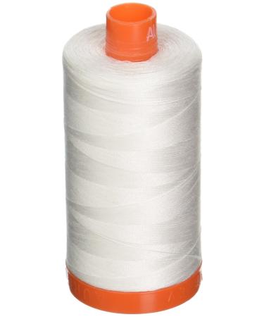 Aurifil A1050-2021 Mako Cotton Thread Solid 50WT 1422Yds Natural White