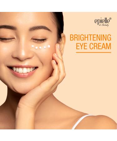 Epielle Brightening Eye Cream: Anti-Aging Serum for Dark Circles & Wrinkles - Cooling Applicator | Mother's Day Gift - Buy Online on SooperMarket.com