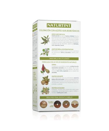 Natureint Biobased Hair Color 7.34 Living Hazelnut | Ammonia-Free | 3 Pack 510ml | High Natural Ingredient Content - Buy Online on SooperMarket.com