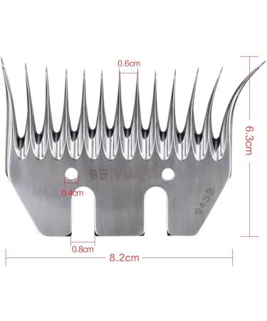 MasXirch 13 Curved Tooth Sheep Shear Clipper Replacement Blades for fit Oster Lister Heiniger Sheep Clippers Detachable Animal Trimmer Shears for Grooming Goats Lambs Llamas Alpacas - Buy Online on SooperMarket.com