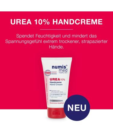 Numis Med Hand Cream 10% Urea - 2-Pack Vegan Skin-Calming for Very Dry Hands - Silicone Paraben & Mineral Oil Free (2x 75 ml) - Buy Online on SooperMarket.com