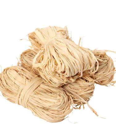300 g Natural Raffia Paper Ribbon for Florist Bouquets Decoration Crafts  Christmas Raffia Gift Wrap Ribbon Total 6 x 50g
