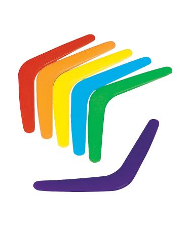 Fun Express Plastic Boomerangs - Bulk Pack of 48 - Outdoor Play, School and Daycare Activities for Kids