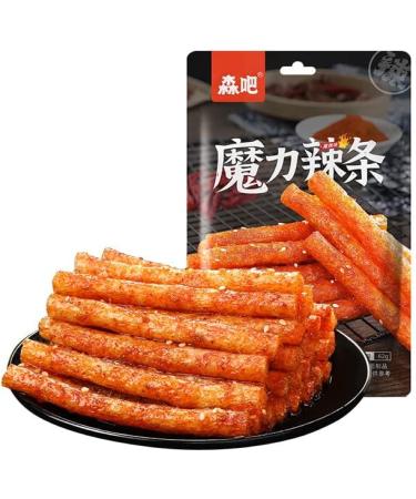 Spicy noodle web celebrity latiao snacks 62g/packet big spicy piece nostalgia spicy Gluten casual snacks Very spicy Spicy stick (Mix and match spicy strips 10 pack) - Buy Online on SooperMarket.com
