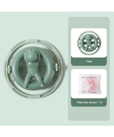 Hair Filter for Washing Machine Catcher Bag Floating Lint Remover Laundry Ball Pet 1 Set Cleaning Green - Buy Online on SooperMarket.com