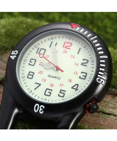 ZOVEDAIUG Clip-on Digital Carabiner Watch: Waterproof & Shockproof Pocket Quartz Watch for Outdoor Sports - Black - Buy Online on SooperMarket.com