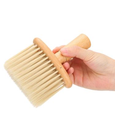 Neck Duster Brush Wooden Handle Haircut Neck Duster Brush For Barber Shop Hairstylist Broken Hair Sweep Brush for for Face and Neck