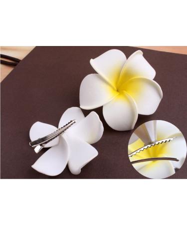 Buy cuhair 3pcs Plumeria Hair Clips for Women & Girls | Stylish Hair Accessories - Buy Online on SooperMarket.com
