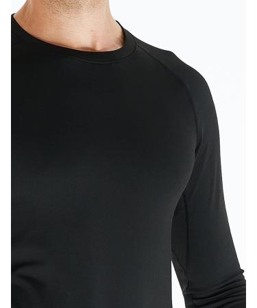 Men's Long Sleeve Compression Shirts 4 Pack - Athletic Base Layer for Cold Weather Workout - Black, Large - Buy Online on SooperMarket.com