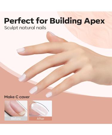 Modelones Milky White Builder Gel - 8-in-1 Nail Strengthener & LED Hard Gel - 15ML Bottle - Gift for Women - Buy Online on SooperMarket.com